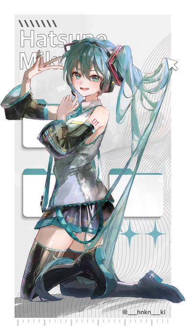 デスクトップで邪魔してくる!#初音ミク 