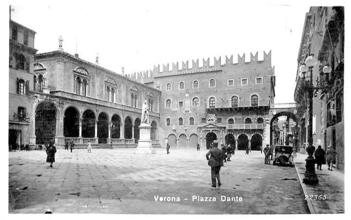 Vivere Verona nel tempo Piazza Dante nel 1925