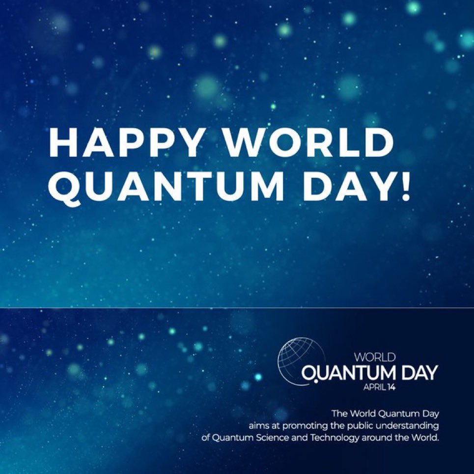 The World Quantum Day is celebrated on April 14, a reference to 4.14, the rounded first digits of Planck’s constant: 4.1356677×10−15eV⋅s = 0.000 000 000 000 004 1356677 electron volt second, a product of energy and time that is the fundamental constant governing quantum…