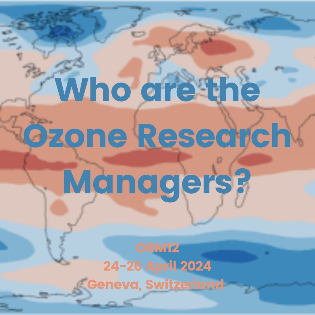 🧐 The Ozone Research Managers are made up of government atmospheric research managers and scientists who specialise in research related to ozone layer health, modifications, issues and challenges #MontrealProtocol @WMO @UNEP @WBG_Climate @UNDPClimate