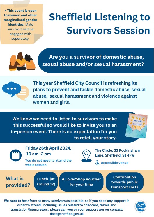 Domestic abuse survivors event upcoming - Please share
