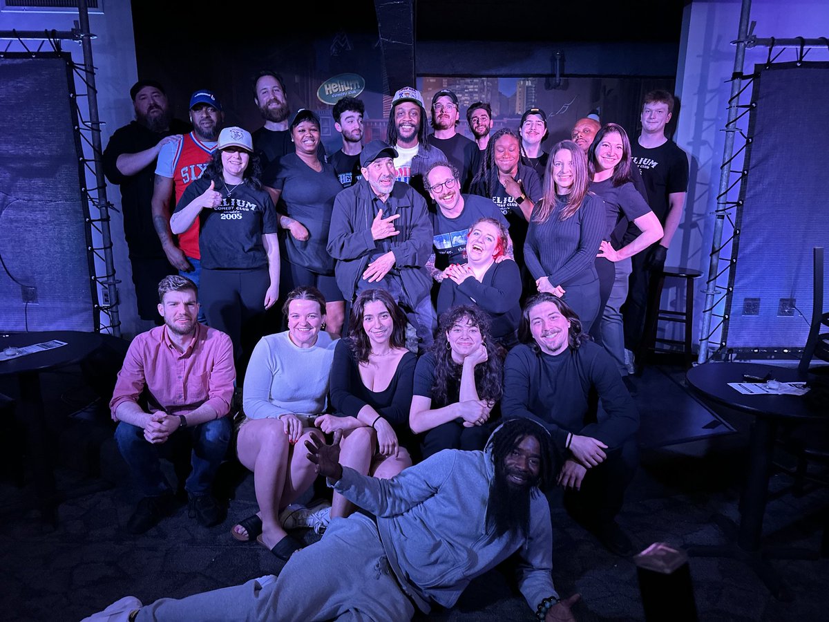 Awesome weekend in Philly at the @HeliumComedy Give it up for the staff. Thank you for having me.