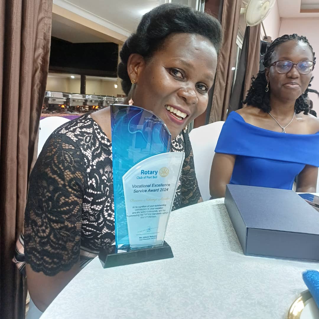 AreaKampala's tweet photo. Rotary Club of Port Bell on 13th April 2024 celebrated 30 years with a dinner at Silver Springs Hotel Bugolobi. KAFOC was recognized for generous contributions in supporting humanity under the Rotary principle of Service Above Self. @ChildFundUganda, @KCCAUG, @KiraMunicipali1 https://t.co/bzXgTn8zsT