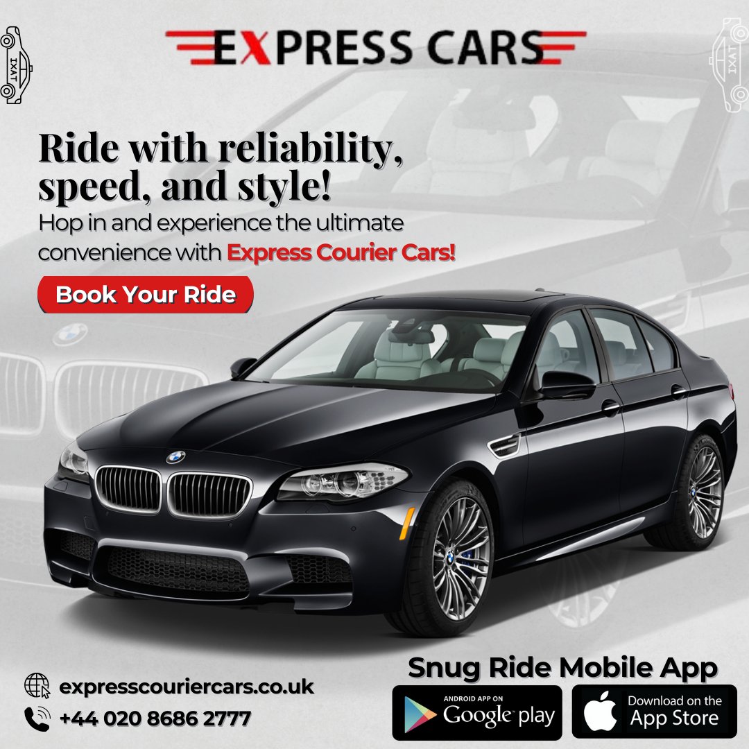 expresminicabs's tweet photo. Your go-to solution for swift and dependable rides is here! Wherever you need to go, trust Express Courier Cars to get you there on time and in style.
Book Now: https://t.co/gbRJ2TAFS7
Call Now: 020 8686 2777
Download The Sung Ride App
#London #RideWithUs #ExpressCars #UKTaxis https://t.co/yt81SD9RpN