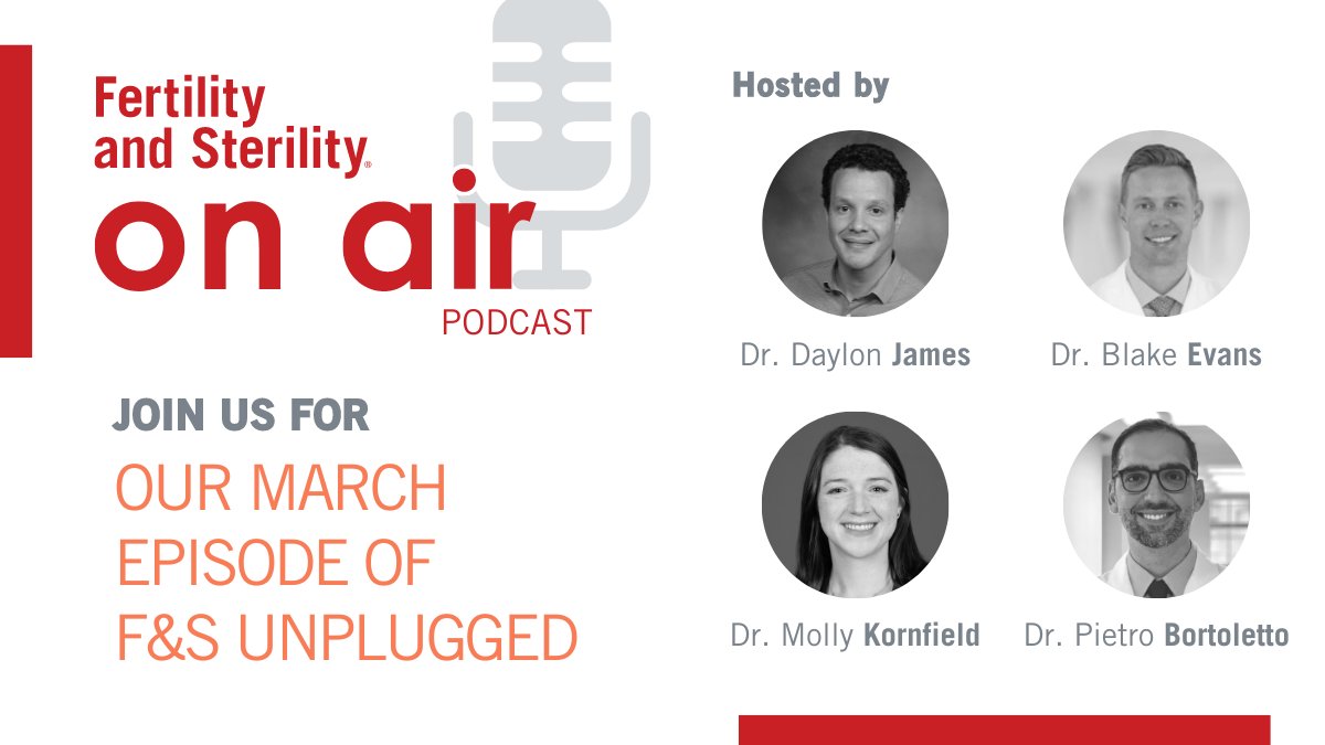 This month's F&S Unplugged episode is now live! Join us as we review articles from F&S Reports, Reviews, and Science Download here 👇 fertilityandsterilityonair.libsyn.com/2024/04
