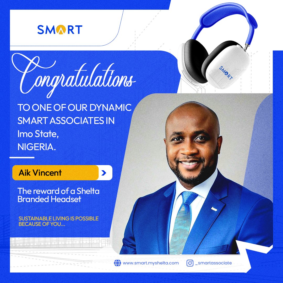 _SmartAssociate's tweet photo. Congratulations to the Winner!

Let's applaud one of our dynamic SMART Associate

It's time for you to start earning and winning too

Don't hesitate...
Visit https://t.co/Zqcq4AvtiD to get started!

#smartEarning
#SmartAssociate
#SmartWinners https://t.co/JawkxDLuwl