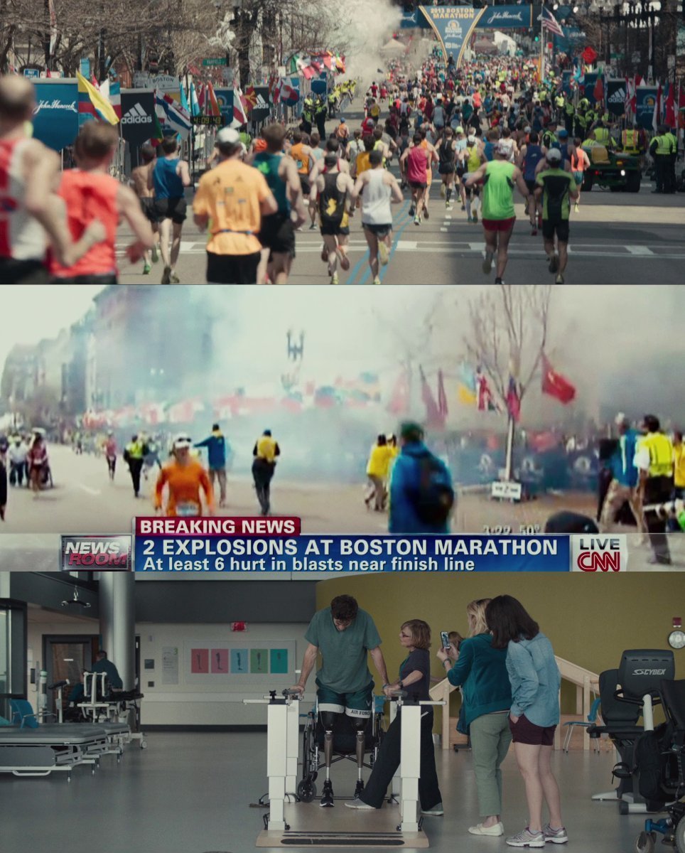 Apr 15th 2013 - Two homemade bombs detonated near the finish line of the Boston Marathon. 📽️📅 Depicted in Stronger (2017) and Patriots Day (2016)