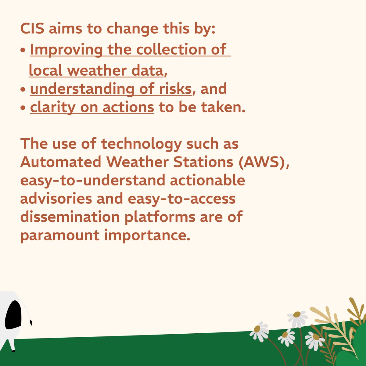 Seedstechnical's tweet photo. Weather forecasts can be difficult to understand and too generic. #ClimateInformationServices use Automated Weather Stations to improve local weather data collection, issue easy-to-understand action advisories, and clear action plans. #CIS #ClimateAction https://t.co/qZX9j5b8M9