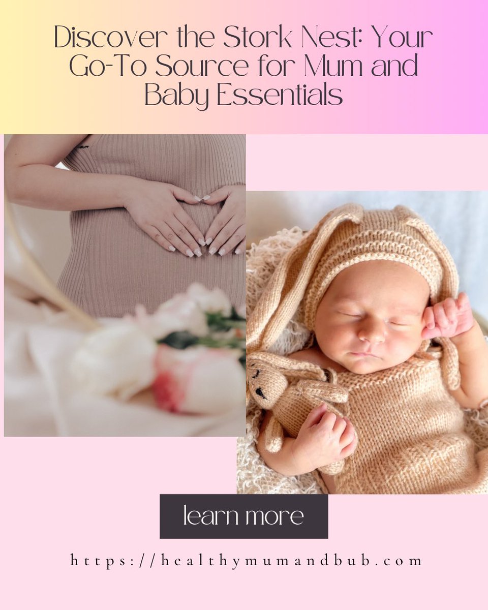 Discover the Stork Nest: Your Go-To Source for Mum and Baby Essentials. Handpicked and finely curated quality baby and maternal care essentials from renowned and reliable brands. Learn more now: healthymumandbub.com/the-stork-nest…