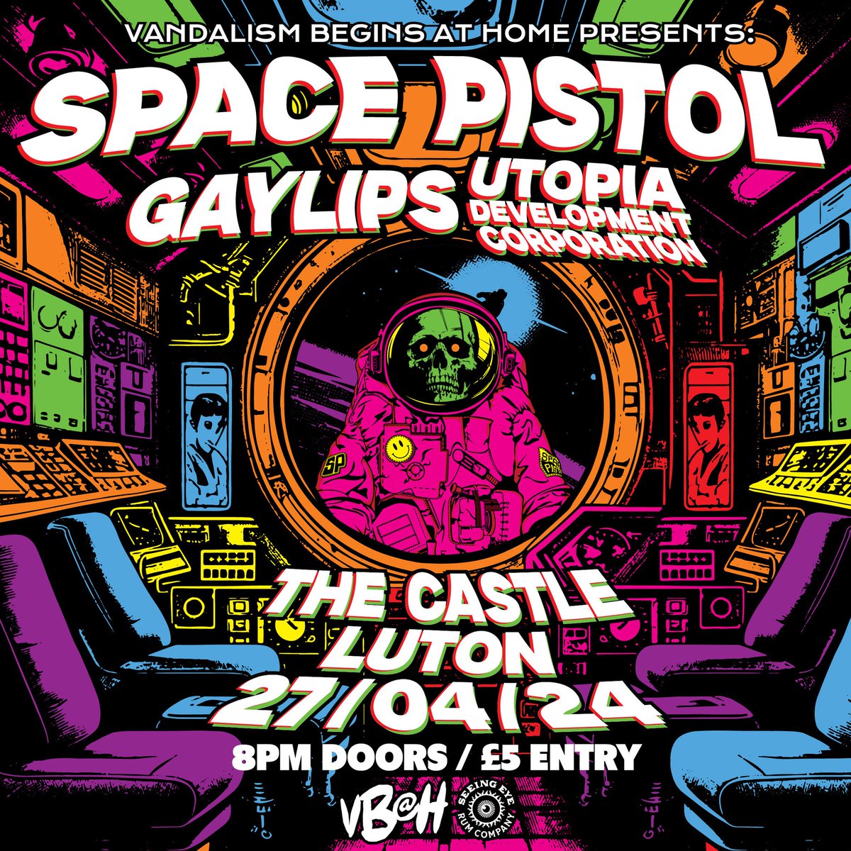Saturday was supe! Blistering sets by @TheBatteryFarm @pestband666 & Cold Caller. Big thank you to the bands & all that came! We're back on 27/3 with another loud & wild one. @SpacePistolBand & @Gaylips2 return while UDC make their Castle debut. It's gonna be a corker!