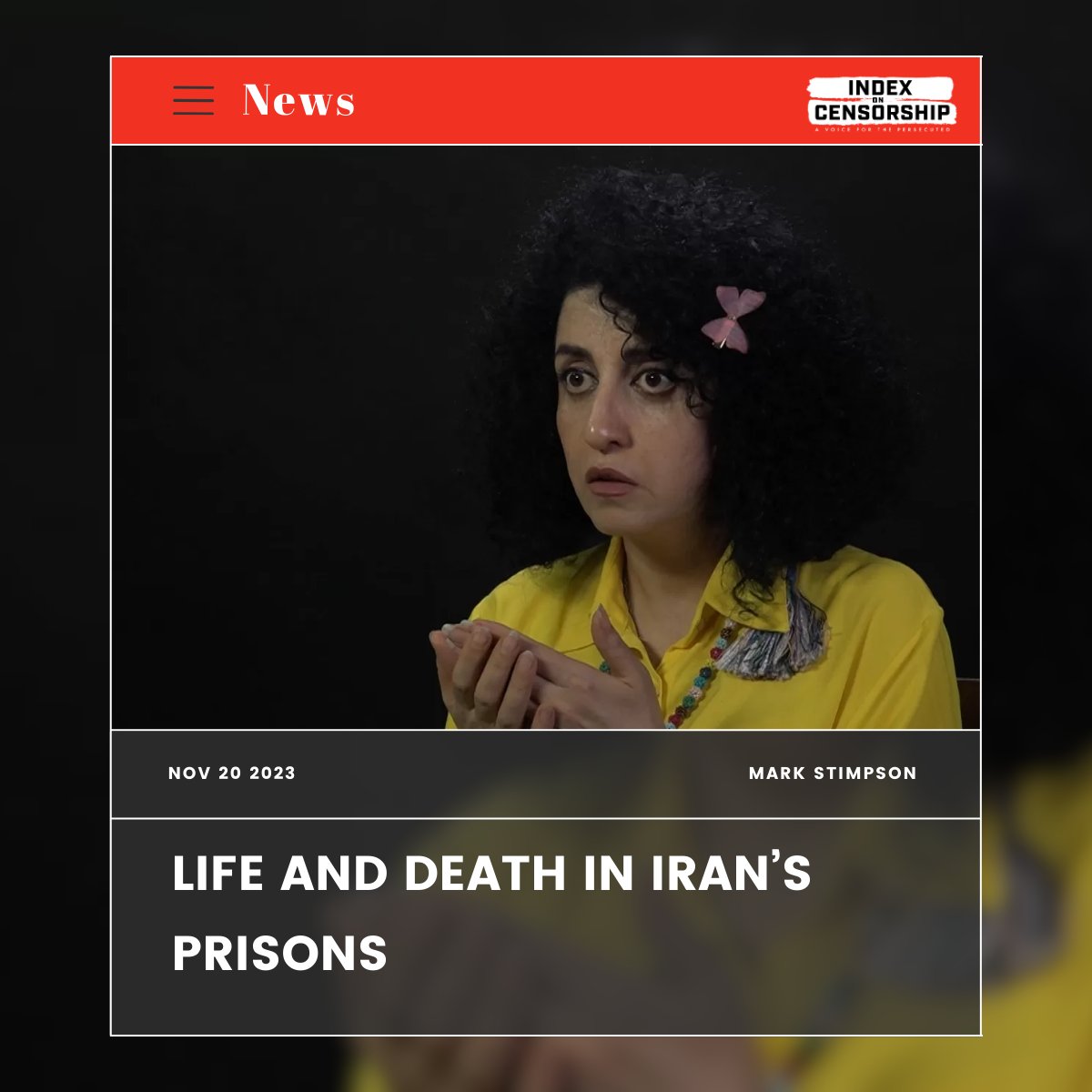 #Iran: The events over the weekend will have deep ramifications across the Middle East. Now is the time to get informed about life in Iran. Back in November 2023, @IndexCensorship wrote about life & death in the country's prisons. indexoncensorship.org/2023/11/life-a…