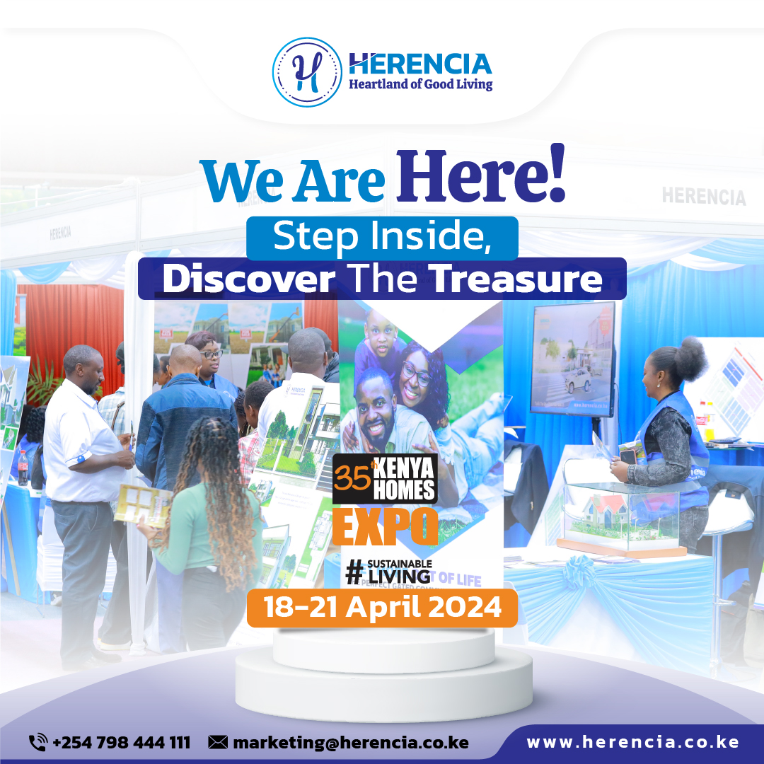 Unwrap the perfect lifestyle! Discover serviced plots, community gems, and secure living at the Herencia booth. Step inside at the #35thKenyaHomesExpo! For enquiries, call +254 798 444 111 or   visit our website herencia.co.ke #HerenciaWhereIBelong