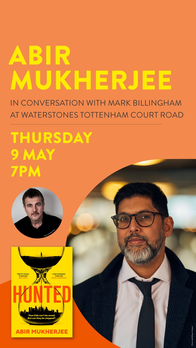 CALLING ALL LONDONERS!! The majestic, handsome, debonair @MarkBillingham and I will be in convo @WaterstonesTCR on 9th May. There will be tears and laughter and alcohol probably. Come along and make this the best night of Mark's life. Tickets here: waterstones.com/events/abir-mu…