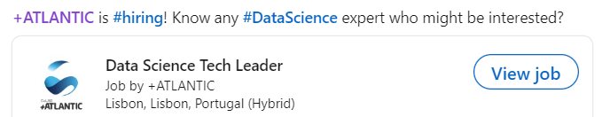 We are hiring! Have a look at this great job offer: tinyurl.com/y32r5d4y #job #datascience #businessdevelopment #teamcoordination #machinelearning #AI #projectmanagement #python #ocean #blueeconomy #marinescience