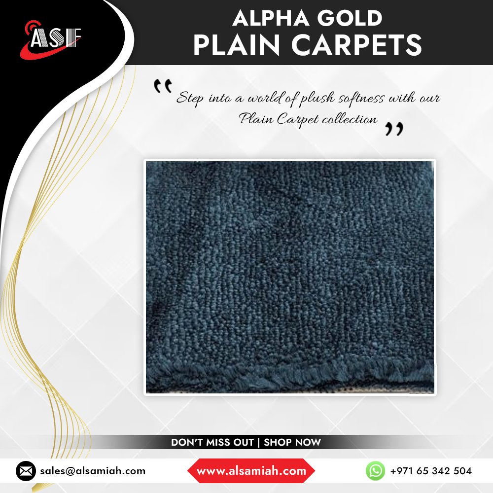 Alsamiahoff's tweet photo. Discover the perfect blend of quality and affordability with Alpha Gold Plain Carpets! 🌟 Our premium carpets offer the best cheapest rates without compromising on quality.
Contact: +971 6 534 2504
.
#Luxury #PrayerSpace #EcoFriendly #SustainableLiving https://t.co/vxVxYBBJ7H