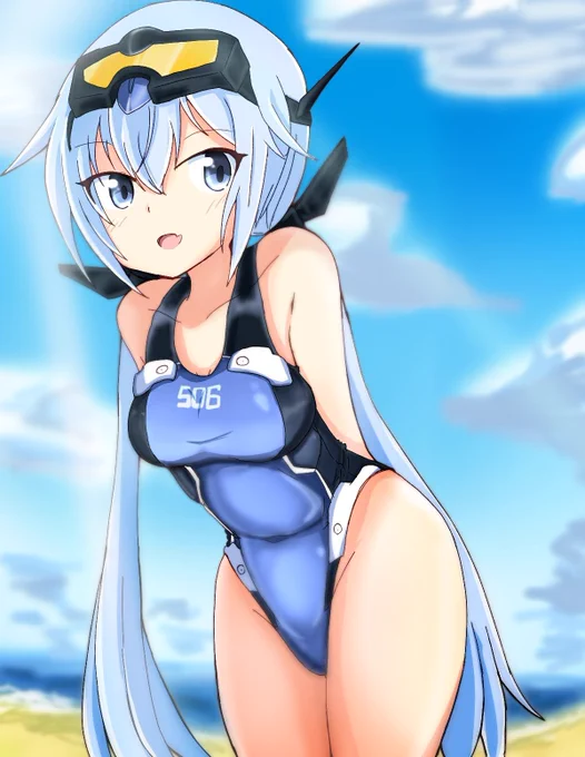 #気温が高いので気が早いが水着絵が見たいスク水と競泳は最高だぜ!!!!! 
