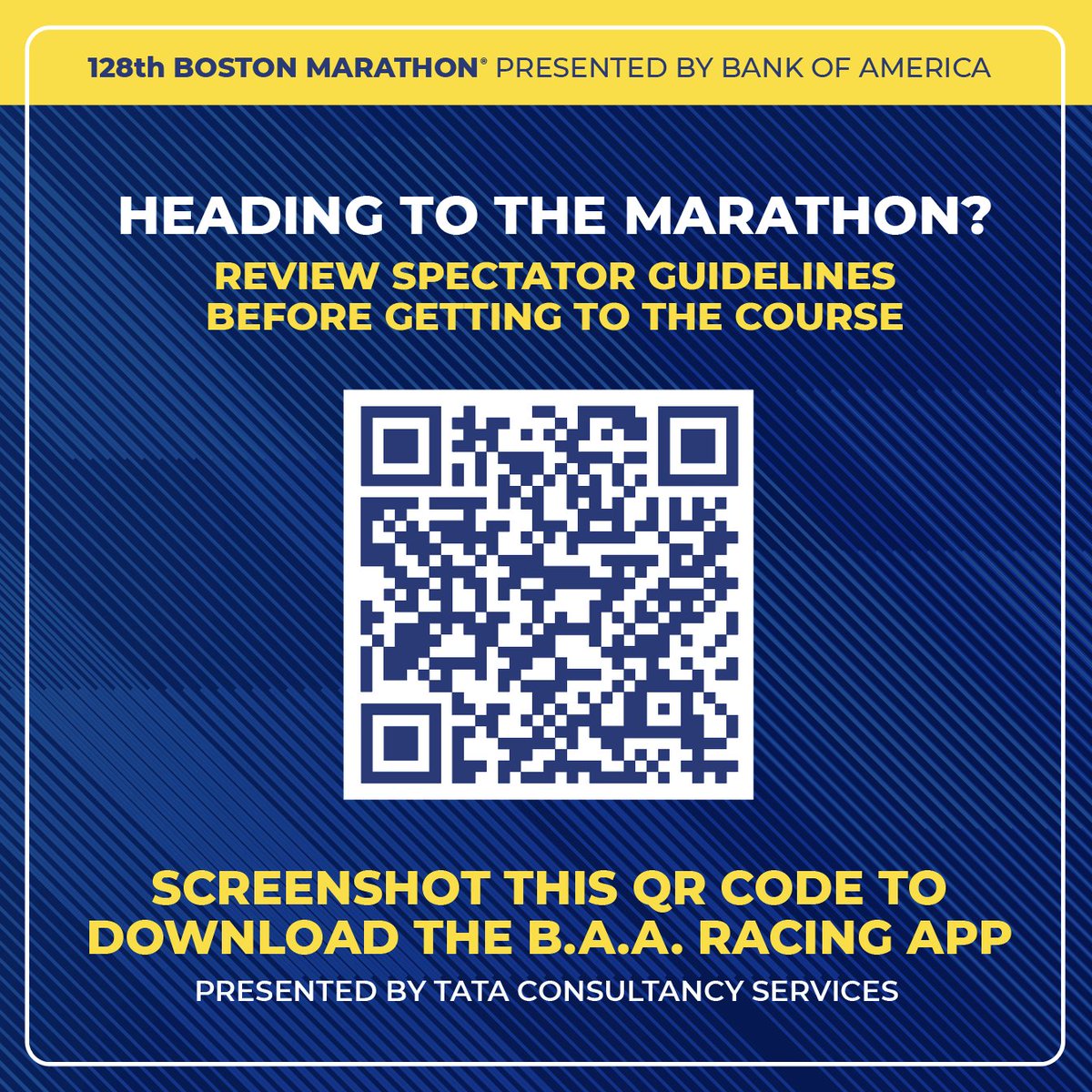Today is the #BostonMarathon, if you plan on attending make sure you download the @BAA Race APP! #ReadyBoston #Boston128