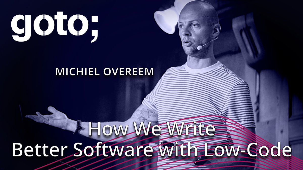 Low-Code: Streamline development with minimal code, engaging stakeholders for collaborative design and faster software deployment. Watch @michielovereem's talk. youtu.be/gyx2mD8T_js?li…