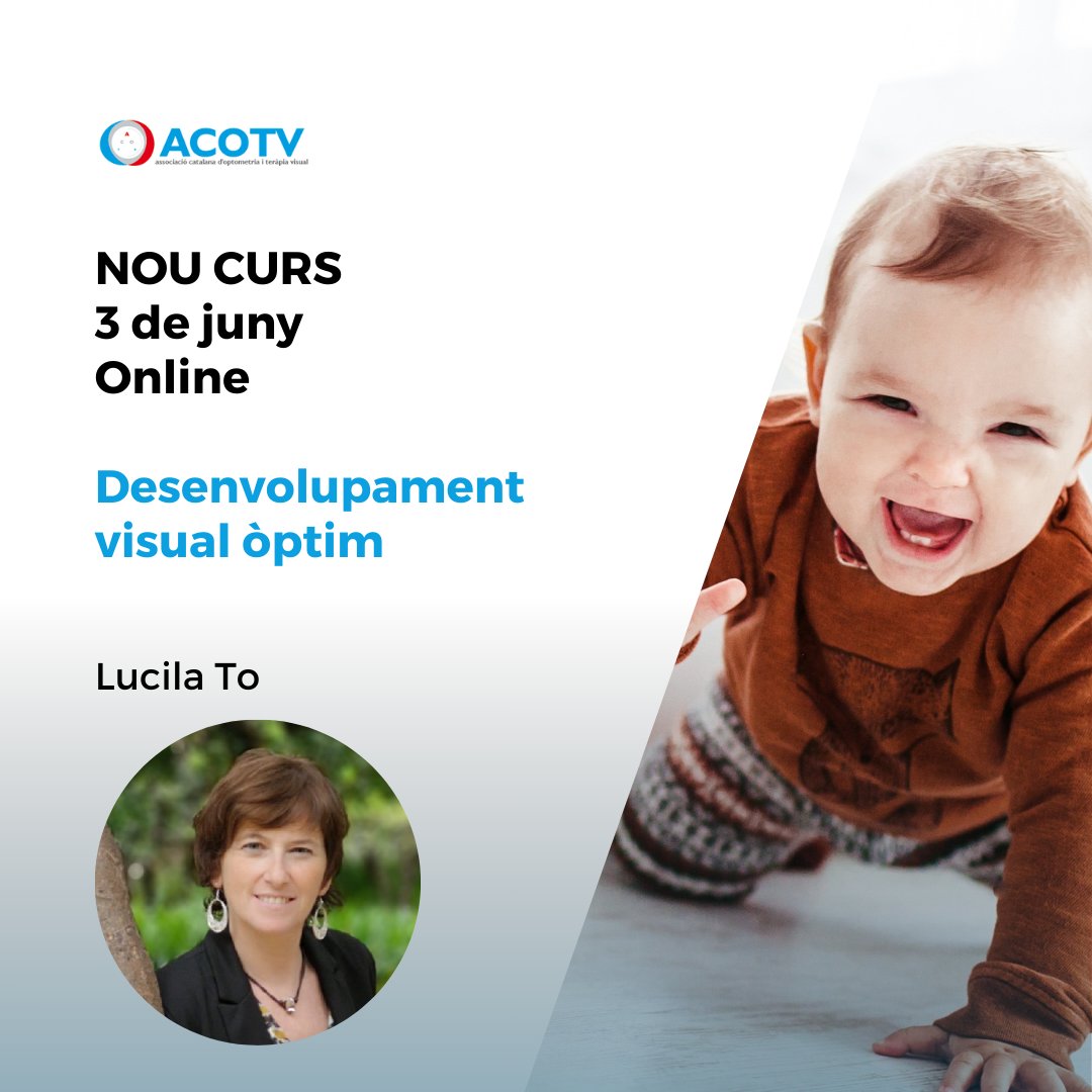 ACOTV's tweet photo. 🌟 Uneix-te al canvi en la salut visual infantil amb el nostre nou curs! Descobreix com millorar la qualitat de vida dels infants amb atenció visual de qualitat. Amb Lucila To 🧠👁️
▪️3 de juny, online. Diració 6h.
Inscripcions ⬇️
https://t.co/rsTjjDgC9E
#acotv #femacotv https://t.co/fgdpdb3wZh