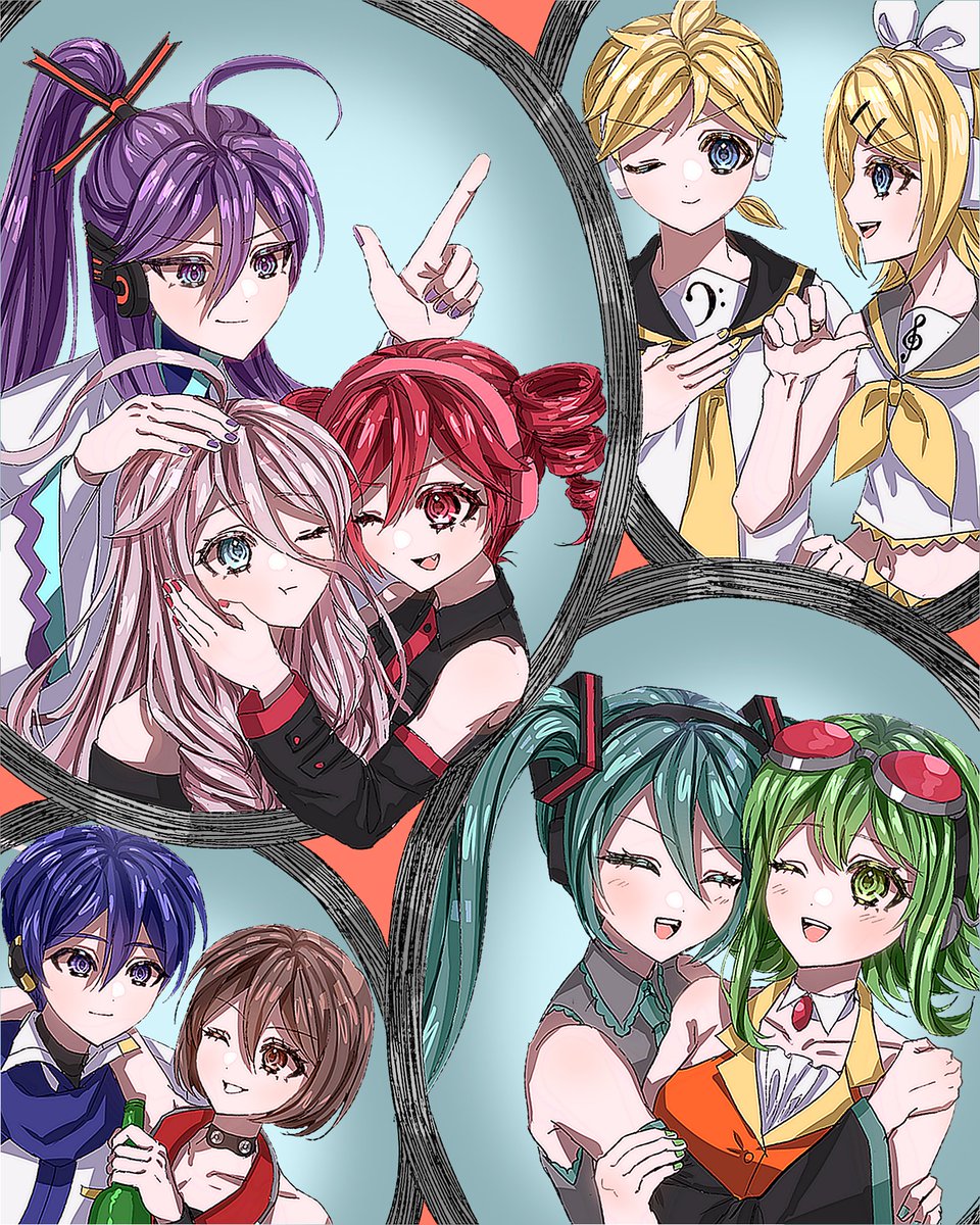 db_nn_'s tweet image. #MEIKO #KAITO #初音ミク #GUMI #鏡音リン #鏡音レン #神威がくぽ #重音テト #IA
우리집보카로
가족사진(가짜)
