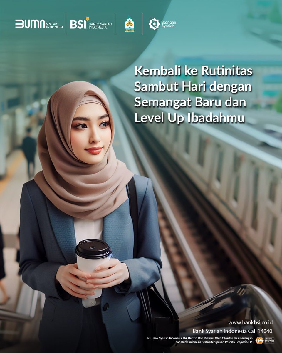 Assalamu'alaikum, Sahabat Syariah! Wah, gak berasa ternyata libur lebaran udah mau selesai. Pastinya selama libur ada banyak pengeluaran. Saatnya kembali bijak mengatur keuangan. Sahabat, udah siap untuk besok kembali ke rutinitasnya? #BankSyariahIndonesia #BeyondShariaBanking