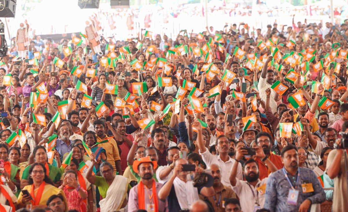 These are glimpses from today's massive rally at Alathur. The blessings I have received from people in Kerala is unparalleled and give me the strength to work harder for their well-being.