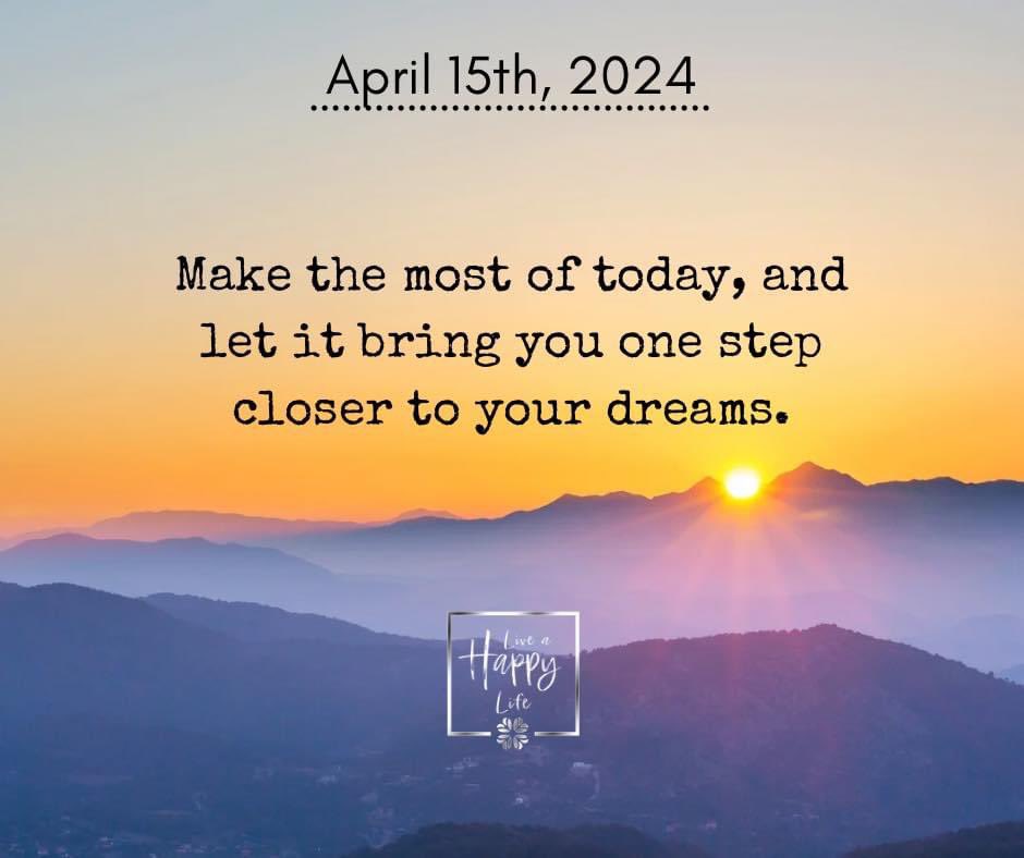 SynShineSvcs's tweet image. My affirmation for us today.
May today bring you closer to your dreams.