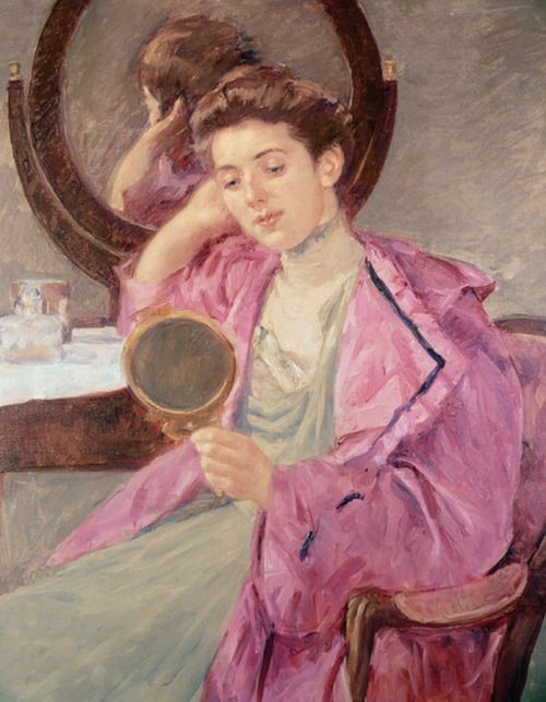 En rosa.🩷 Mary Cassatt.🎨🖌️