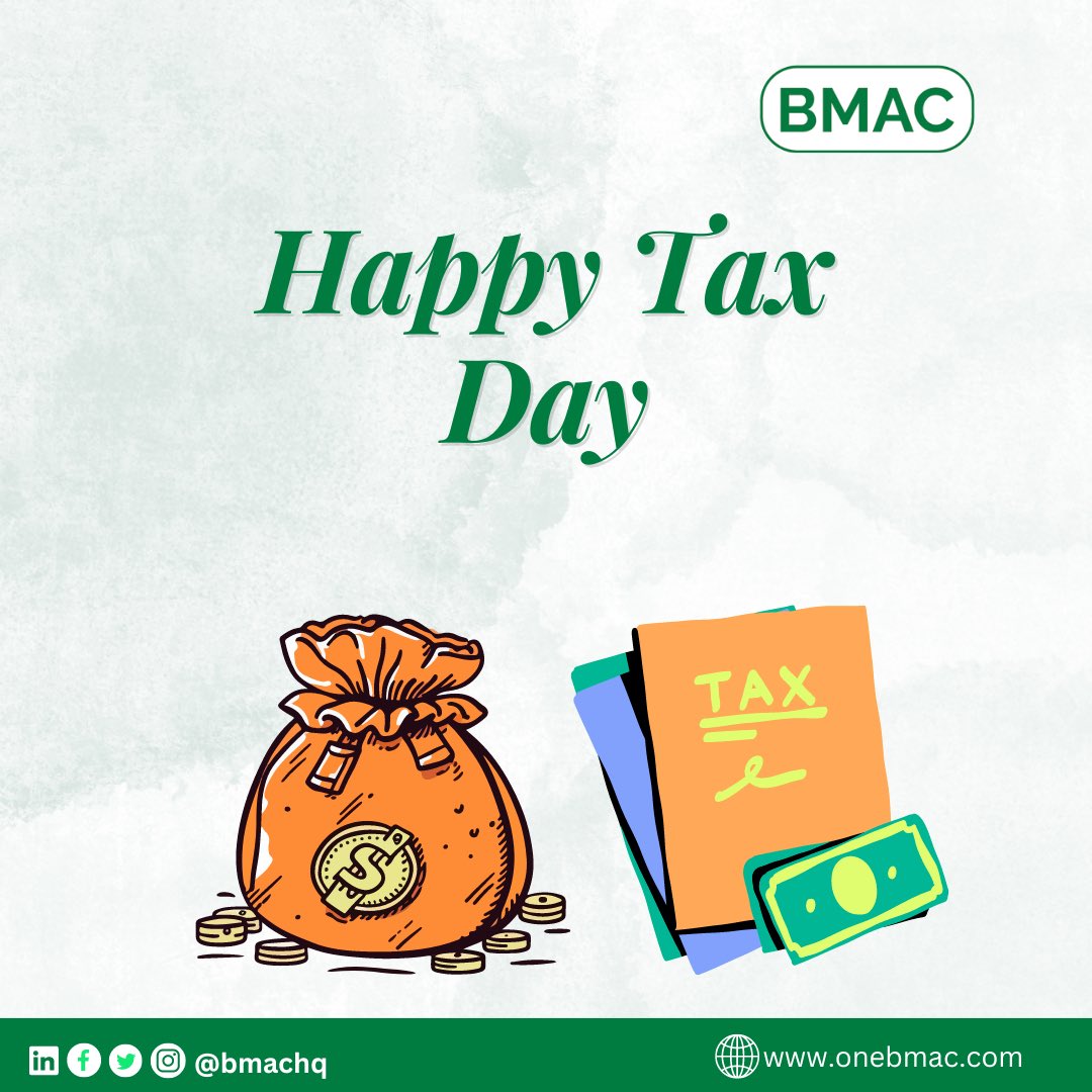 BMAChq's tweet photo. Happy Tax Day!
Stress-free Tax Day vibes are brought to you by our BMAC Accounting Team💫! https://t.co/3lO19iehB2