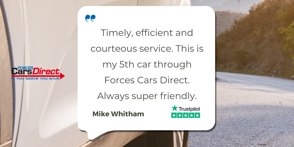 'Timely, efficient and courteous service' ⭐ If you're looking for a new car and want super friendly service from people who will support you, offer advice for your individual needs, and save you money too, then you're in the right place! forcescarsdirect.com