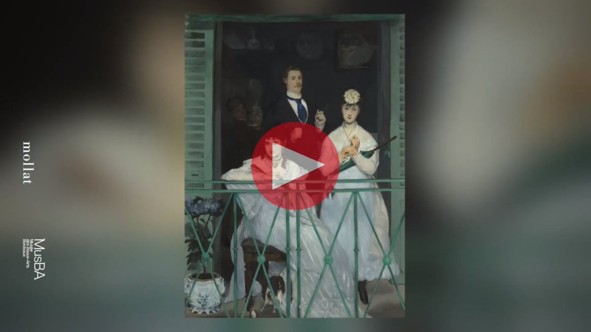 #Cejourlà en 1874 marque l’ouverture de la première exposition impressionniste.
À cette occasion, la <a href="/librairiemollat/">Librairie Mollat</a> et le MusBA présentent leur “Pastille d’art” “Le Balcon” et ses protagonistes. ➡️ bit.ly/4aRkv9W

#150impressionnisme #SaisonImpressionnisteBordeaux