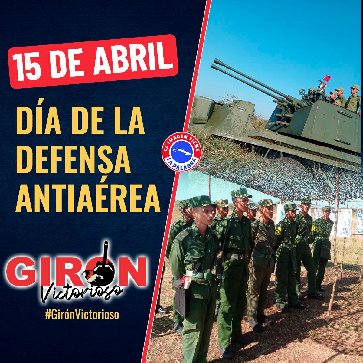 Felicidades a los  Antiaéreos #GironVictorioso #cuba @SNTCD_1971 @MinfarC @YasmilRosale