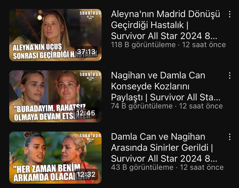 Aleynanin hastalığı damla ve nagihanin boş kaosundan daha çok izlenmiş başrol derken şaka yapmıyorduk