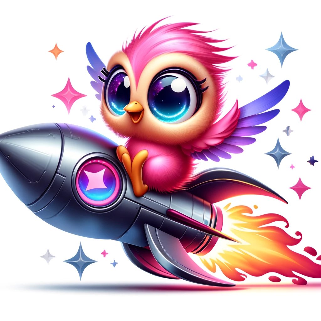 The use of vibrant colors, like pink, and attributing cuteness to its currency allows #PinkyPlume to connect with users on a visual and emotional level, potentially increasing brand loyalty.