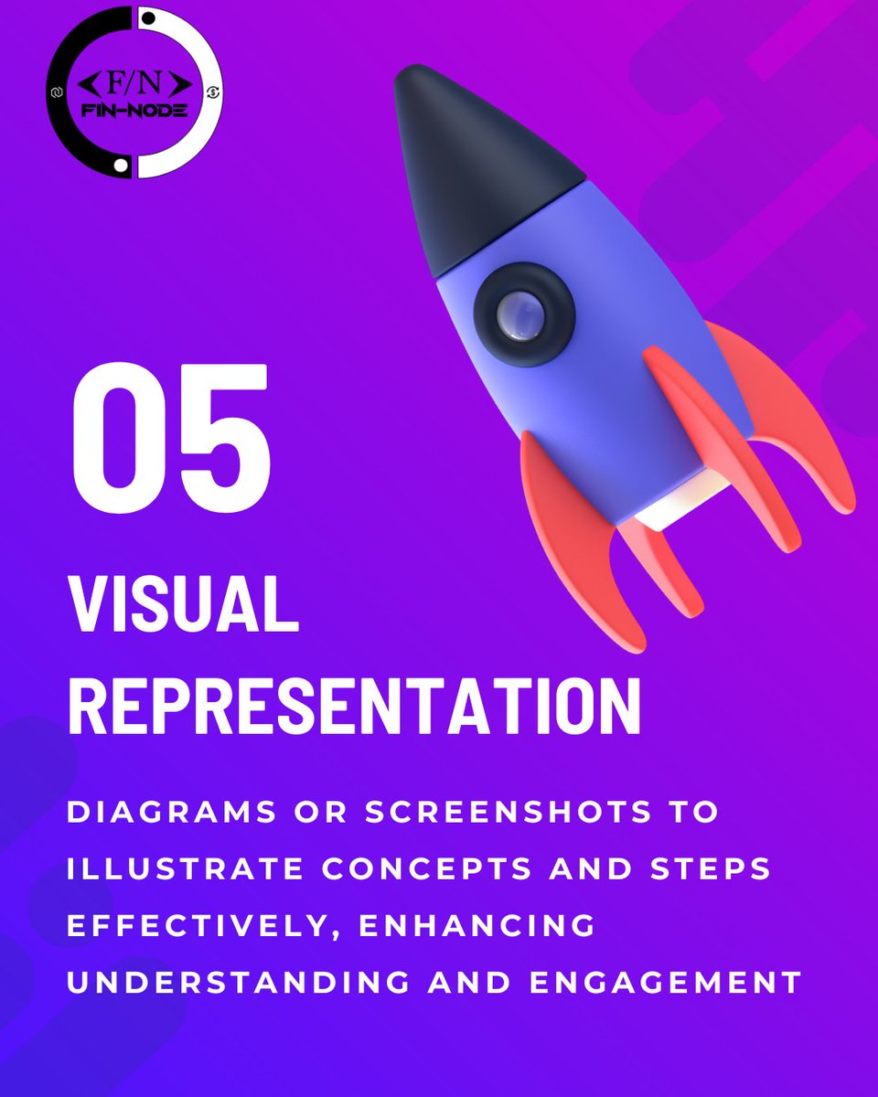 Visual Representation: 

Use visual elements such as diagrams or screenshots to illustrate concepts and steps effectively, enhancing understanding and engagement.

Visit us:- fin-node.com

#DigitalmarketingagencyinDubai #websitelaunch #WebsiteDesign #digitalmarketing