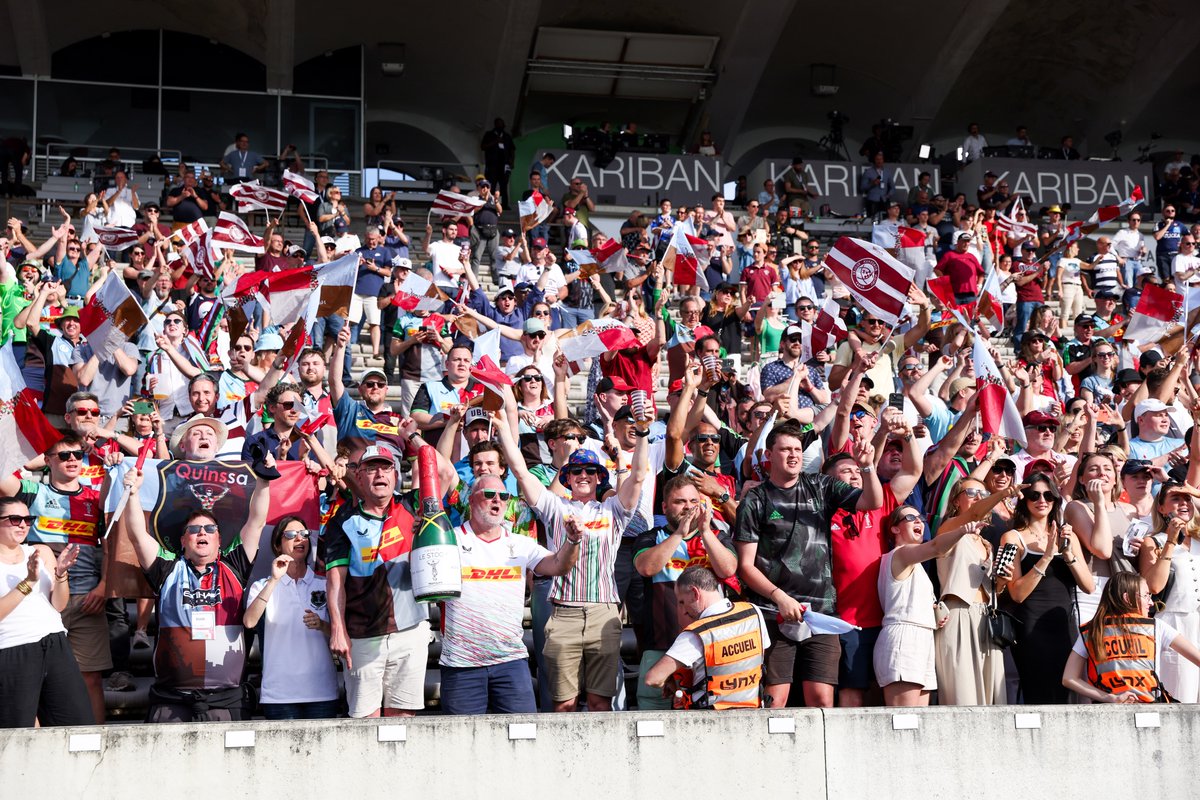 So many of you at the Stade Chaban-Delmas 🙌 📸 Did you spot yourself in our gallery? 🔗 quins.co.uk/gallery/galler… #COYQ #BORvHAR