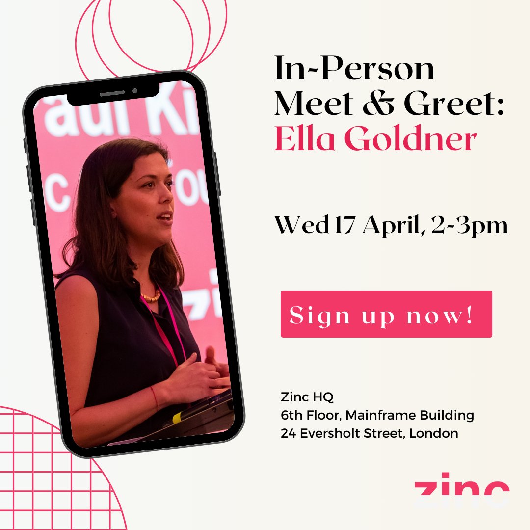 Join Zinc founder @ellagoldner this Wednesday to learn more about starting and building a mission-led venture at Zinc! events.zinc.vc/venture-builde…