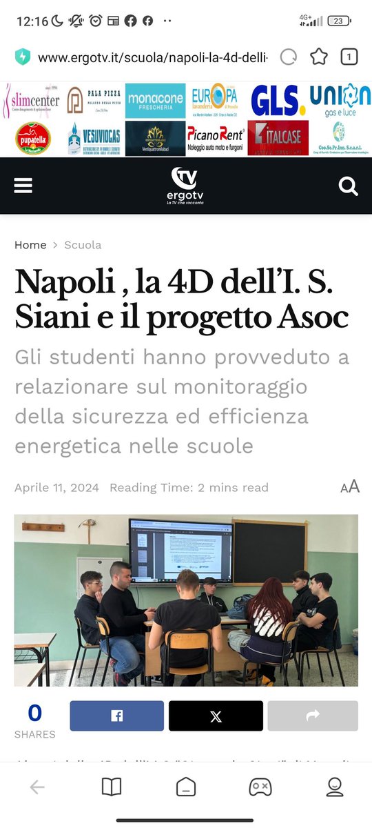 ringraziamo @tv_ergo55492 averci dedicato questo articolo💪
#opencoesione #ergotv
#legaambientecampania #asoc2324 #europedirectna
#progetto