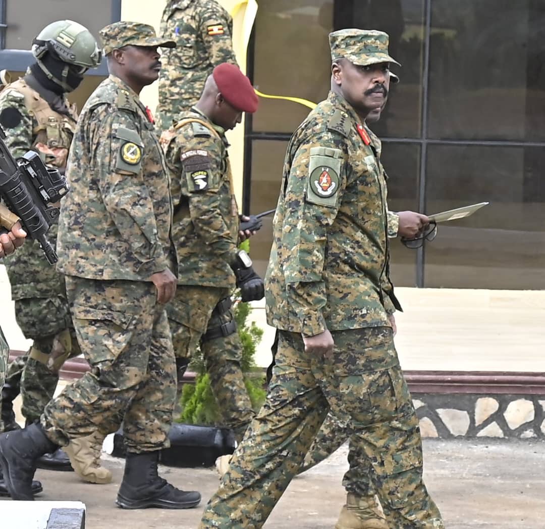 “Do the best you can with the knowledge and perspective you have to leave an indelible and positive impact on the force.” - CDF Gen. Muhoozi Kainerugaba while presiding over the hand/takeover ceremony for the office of Deputy CDF & Chief of Joint Staff (CJS).@mkainerugaba
