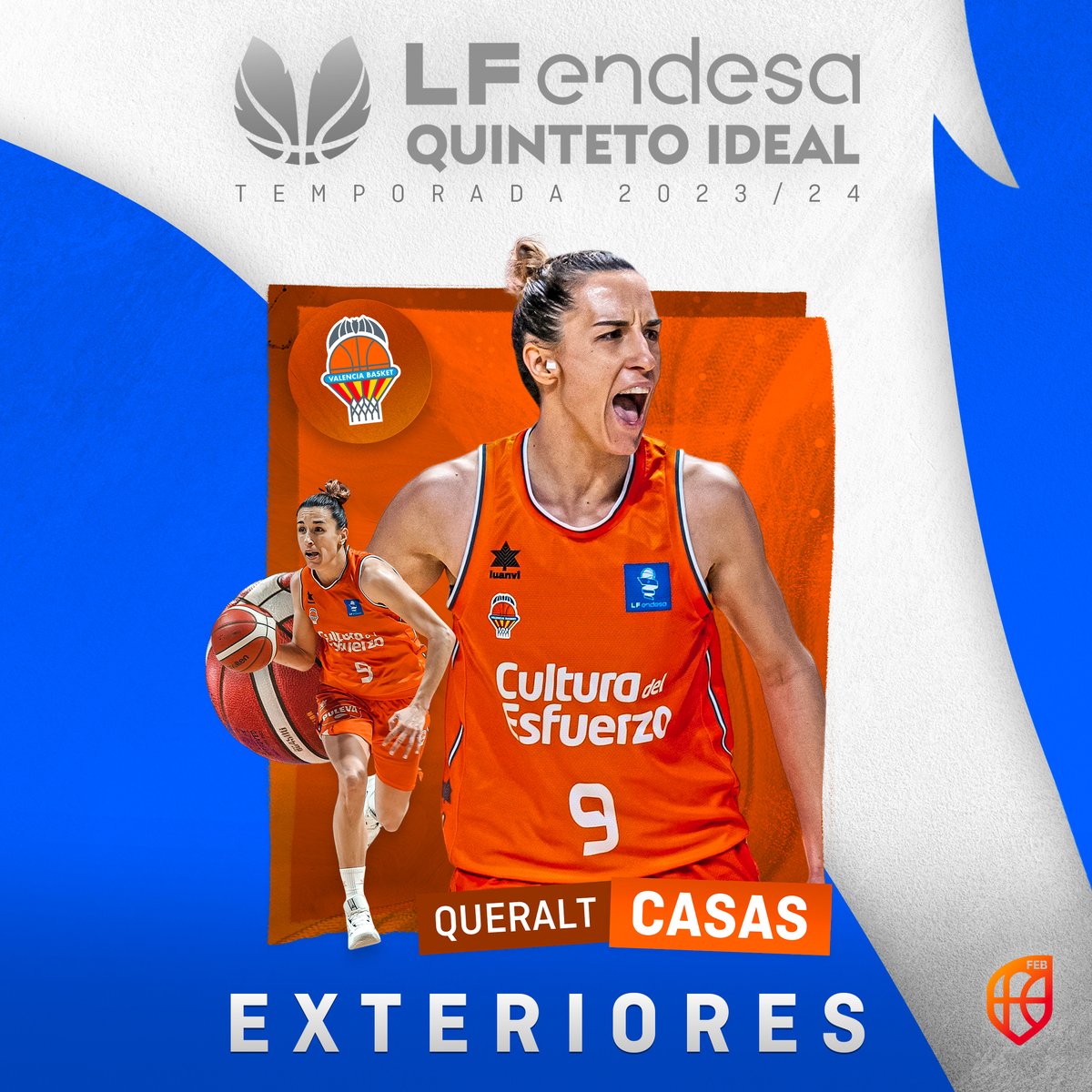 𝐐𝐮𝐞𝐫𝐚𝐥𝐭 𝐂𝐚𝐬𝐚𝐬 🌟🧡🖐 Cas 👉 Queralt Casas, incluida en el Quinteto Ideal de la LF Endesa acortar.link/lEt3Ck Val 👉 Queralt Casas, inclosa en el Quintet Ideal de la LF Endesa acortar.link/TK7z3r Eng 👉 Queralt Casas, included in the Best Five of the LF…