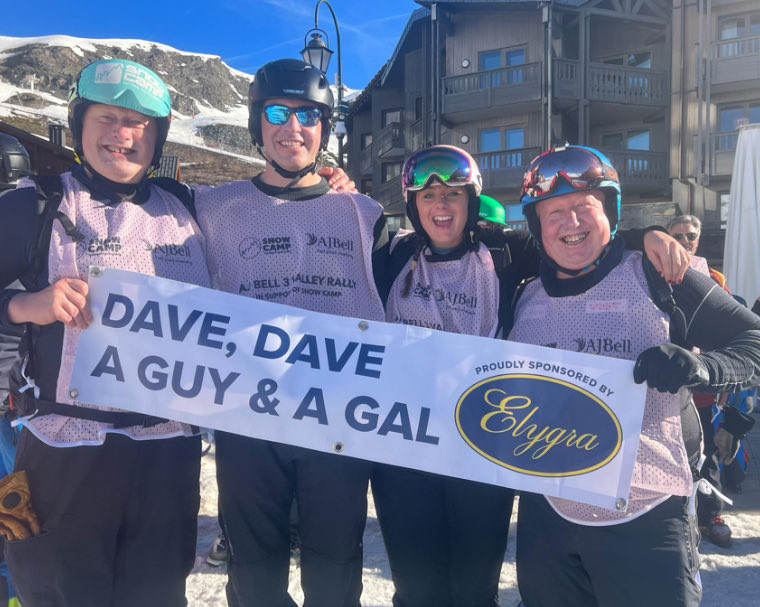 New Elygra members, Guy and Sam are taking part in a charitable event and everyone at #TeamElygra wish them well. #Snowcamp #ProudSponsors