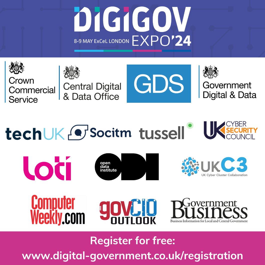 Ahead of #DigiGovExpo next month, we'd like to extend a huge thanks to our brilliant partners for their support! 👋 Find out more about our partners and supporters here: hubs.la/Q02spkvz0