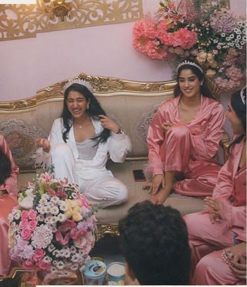 Bachelorette Party Hosted by 
#JanhviKapoor

Letest Instagram post from 
#RadhikaMerchant's bridal shower! by
#Janhvikapoor 

#AnanatAmbani