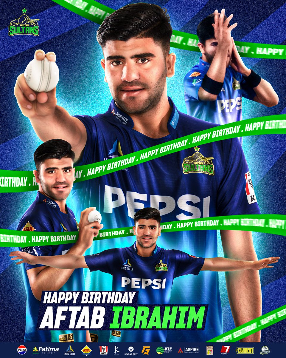 Happy Birthday to the youngster with the coolest celebration of the season, Aftab Ibrahim! 🥳

#SultanSupremacy