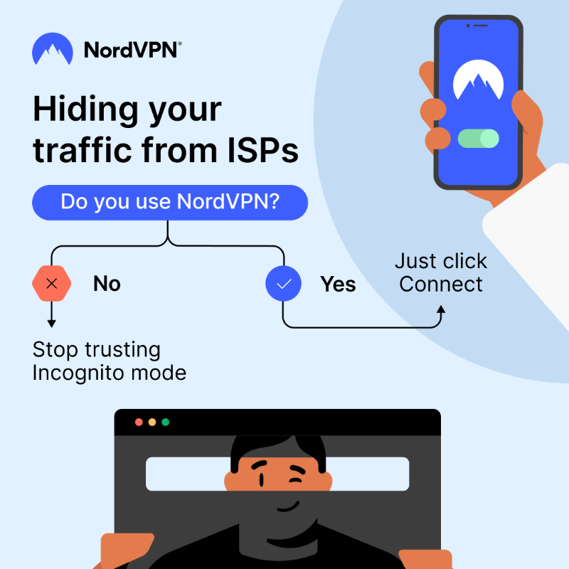 With NordVPN, all it takes is a single click.