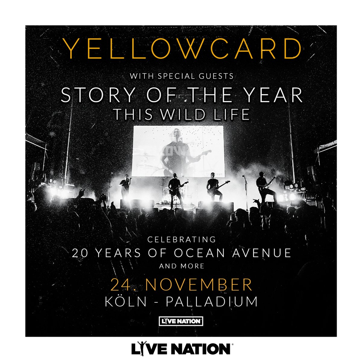 🤘 Yellowcard feiert 20 Jahre „Ocean Avenue“! Höre deine Lieblingssongs aus dem Album und vieles mehr am 24. November 2024 in Köln. VVK-Termine nicht verpassen! 👇 Telekom Prio Tickets: Mi, 17.04.2024, 10:00 Uhr RTL+ Prio Tickets: Mi, 17.04.2024, 10:00 Uhr Ticketmaster…
