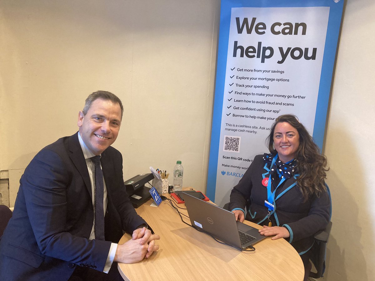Delighted to welcome <a href="/Chris_EvansMP/">Chris Evans MP</a> to the <a href="/Barclays/">Barclays Bank</a> local site at <a href="/LibanusC/">Libanus Lifestyle (Wales) CIC</a> last week. Open every Mon-Fri, 10.00-1.00 &amp; 1.30-4.00. Pop in and say hello.