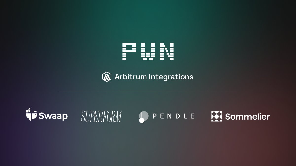 Arbinauts 👩‍🚀 here's the latest on @arbitrum integrations with PWN, topped off by our most recent addition: @pendle_fi !