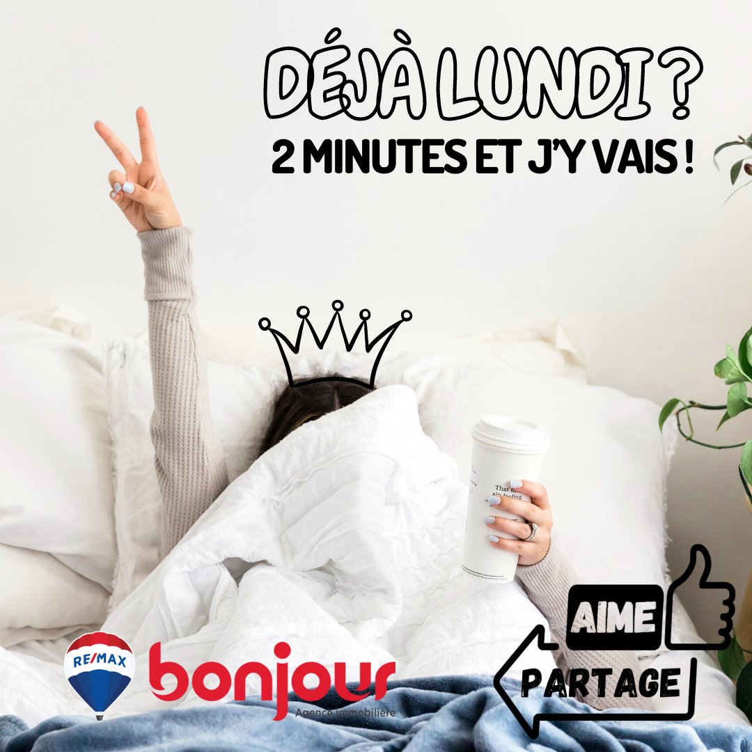AlainRemax's tweet photo. Oui c'est lundi ! Allez au boulot... 
👉 Pour vendre ou acheter en toute Tranquili-T 👈 
Appelle-moi ou texte-moi au 514-887-9096

Alain St-Jean RE/MAX bonjour 

 #fyp #remaxbonjour #alainstjean #maisonavendre #REMAXQuébec #Rive_Nord #courtierremax #onsoccupedevous #Laurentides https://t.co/2dZ4XkxD1F