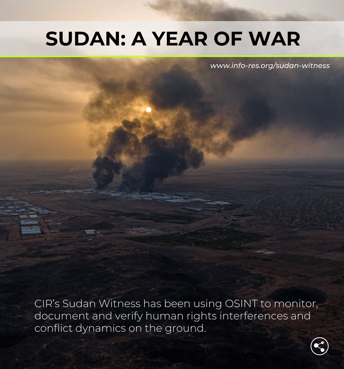 Today marks one year since the war broke out in Sudan. The following thread shows the scale of violence taking place across #Sudan since April 2023 and the devastation the conflict has brought to the country. ⬇️